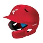 Easton Z5 2.0 batting helmet with UNI Jaw Red JR Baseball The Cage 4